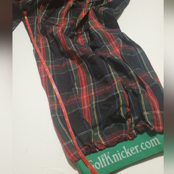 Golf Knickers  Mens Navy Tartan Plaid Classic Golf Pants sz 44 Short - Picture 5 of 7